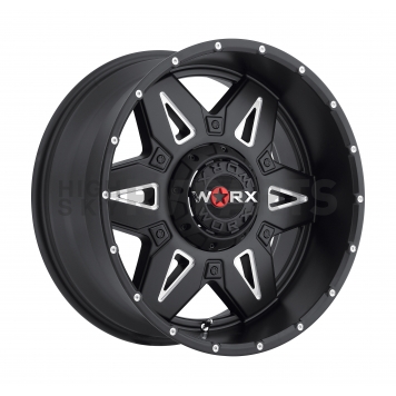 Ultra Wheel Ledge 807 - 20 x 9 Black With Natural Accents - 807-2950BM+25