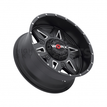 Ultra Wheel Ledge 807 - 20 x 9 Black With Natural Accents - 807-2950BM+25-1