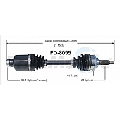 TrakMotive CV Axle Shaft - FD-8095