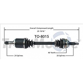 TrakMotive CV Axle Shaft - TO-8015