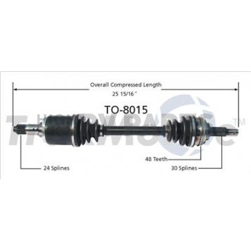 TrakMotive CV Axle Shaft - TO-8015