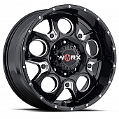 Ultra Wheel Rebel 809 - 20 x 9 Black With Natural Accents - 809-2987BM12