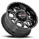 Ultra Wheel Rebel 809 - 20 x 9 Black With Natural Accents - 809-2987BM12