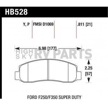 Hawk Performance Brake Pad - HB528P.811-1