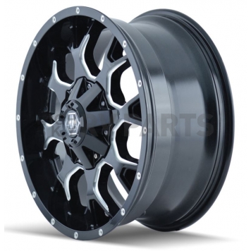 Mayhem Wheels Warrior 8015 - 20 x 10 Black With Natural Accents - 8015-2137M-1
