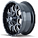 Mayhem Wheels Warrior 8015 - 20 x 10 Black With Natural Accents - 8015-2137M