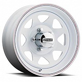 Keystone Wheel 21 Series 15 x 6 White With Red And Blue Stripes - 21-56602
