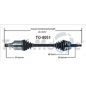 TrakMotive CV Axle Shaft - TO-8051