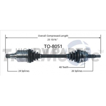 TrakMotive CV Axle Shaft - TO-8051