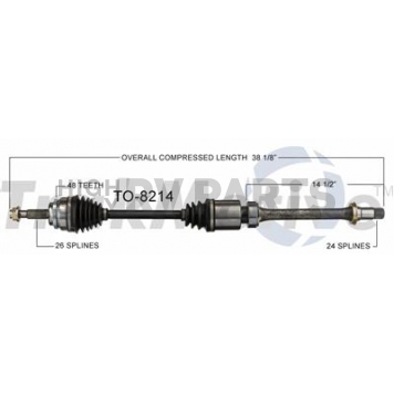 TrakMotive CV Axle Shaft - TO-8214
