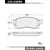 Stop Tech/ Power Slot Brake Pad - 102.04890