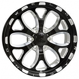 Weld Racing Wheels F58 Series - 20 x 8.5 Black With Natural Openings - F58B0085C50A