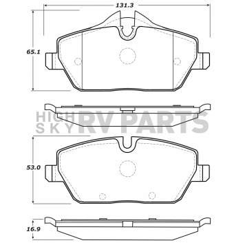 Stop Tech/ Power Slot Brake Pad - 308.13080-4