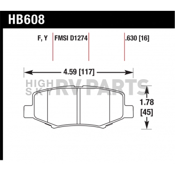 Hawk Performance Brake Pad - HB608Y.630-1