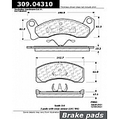 Stop Tech/ Power Slot Brake Pad - 309.04310