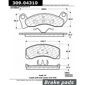 Stop Tech/ Power Slot Brake Pad - 309.04310