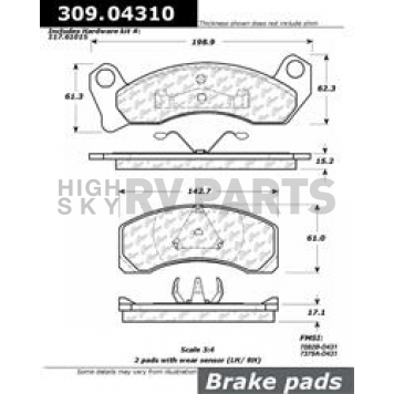 Stop Tech/ Power Slot Brake Pad - 309.04310