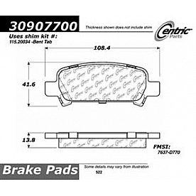 Stop Tech/ Power Slot Brake Pad - 309.07700