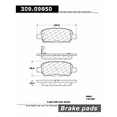 Stop Tech/ Power Slot Brake Pad - 309.09050