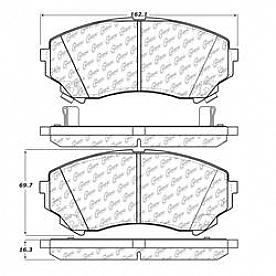 Stop Tech/ Power Slot Brake Pad - 104.13310