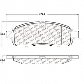Stop Tech/ Power Slot Brake Pad - 104.13920