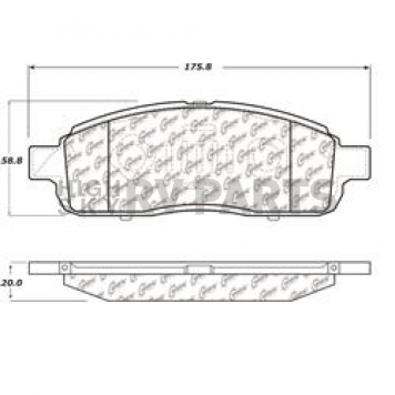 Stop Tech/ Power Slot Brake Pad - 104.13920