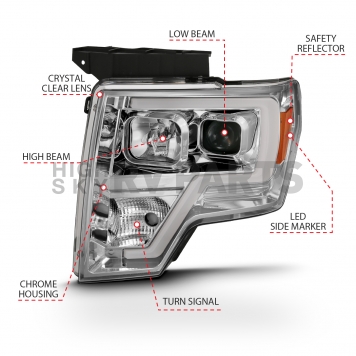 ANZO USA Headlight Assembly Set Of 2 - 111444-3
