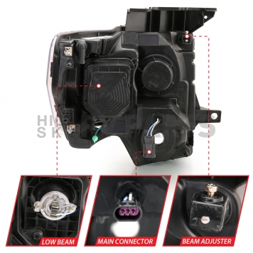 ANZO USA Headlight Assembly Set Of 2 - 111444-4