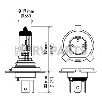 Hella Headlight Bulb Single - 9003-1