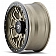 Dirty Life Race Wheels 9303 DT-1 Dual-Tek - 17 x 9 Gold With Simulated Beadlock Ring - 9303-7973MGD38