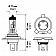 Hella Headlight Bulb Single - H4