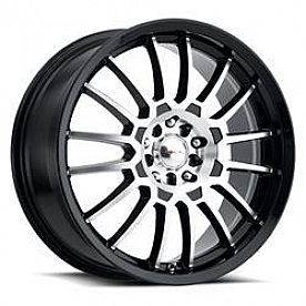 Ultra Wheel F-56 456 - 18 x 8 Black With Diamond Cut Face - 456-8815U+40