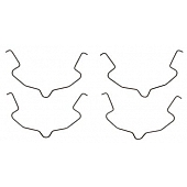 Raybestos Brakes Disc Brake Pad Drag Reduction Clip - H6014