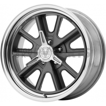 American Racing Wheels VN427P Shelby Cobra - 18 x 8 Magnesium Gray Center With Natural Barrel - 427886545