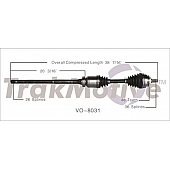 TrakMotive CV Axle Shaft - VO-8031