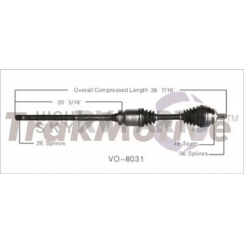 TrakMotive CV Axle Shaft - VO-8031