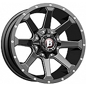 Ballistic Wheels 971 Hawk - 20 x 9 Black With Natural Accents - 971290267+18FBX
