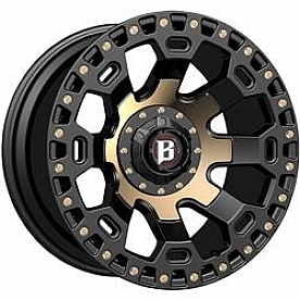 Ballistic Wheels 975 Moab - 20 x 9 Flat Black With Bronze Accents - 975290267-12FBFBZ