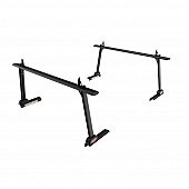 Weather Guard (Werner) Ladder Rack - 800 Pound Capacity 27-3/4 Inch Height Matte Black Aluminum - TR801A