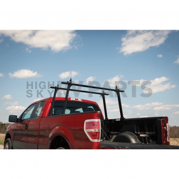 Weather Guard (Werner) Ladder Rack - 800 Pound Capacity 27-3/4 Inch Height Matte Black Aluminum - TR801A-7