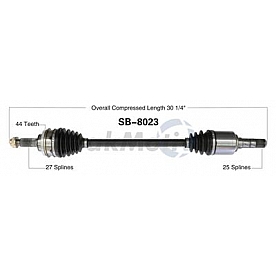 TrakMotive CV Axle Shaft - SB-8023