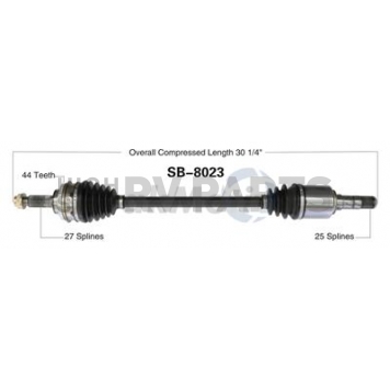 TrakMotive CV Axle Shaft - SB-8023