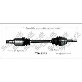 TrakMotive CV Axle Shaft - TO-8212