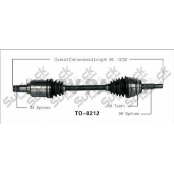 TrakMotive CV Axle Shaft - TO-8212