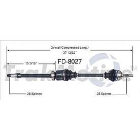 TrakMotive CV Axle Shaft - FD-8027