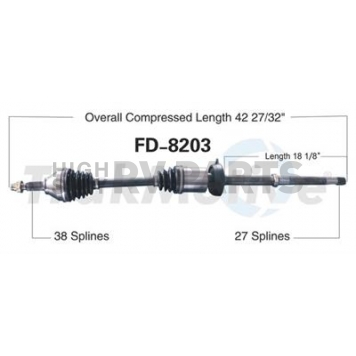TrakMotive CV Axle Shaft - FD-8203