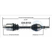 TrakMotive CV Axle Shaft - GM-8153