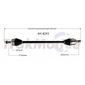 TrakMotive CV Axle Shaft - HY-8243