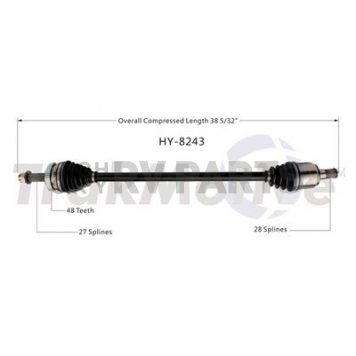 TrakMotive CV Axle Shaft - HY-8243