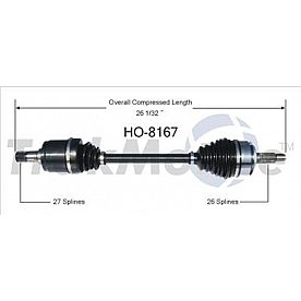 TrakMotive CV Axle Shaft - HO-8167